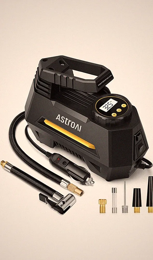 Astro AI 100 PSI Portable Air Compressor Car Air Pump Anywhere New In Box