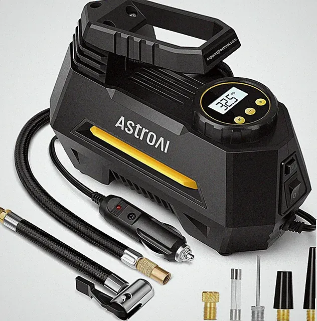 AstroAI 12V Portable Air Compressor - Ideal for Cars, Bikes!