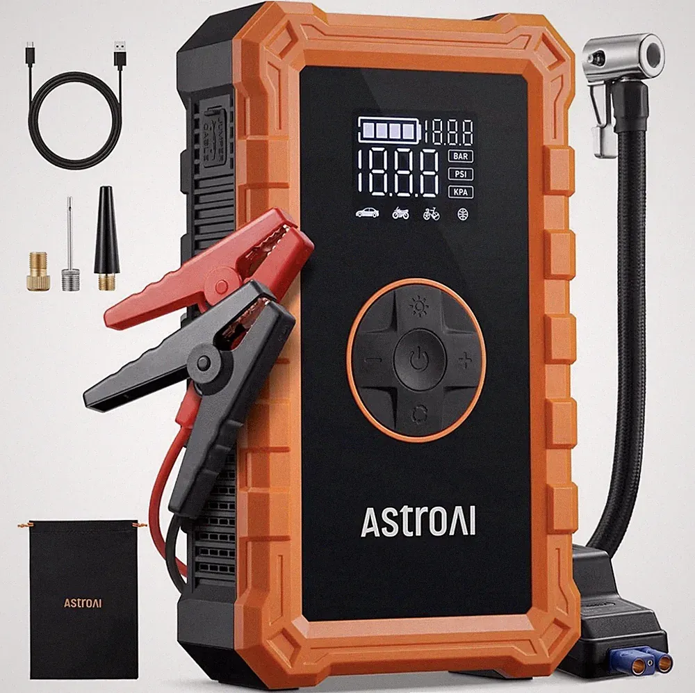 AstroAI S8 Air Jump Starter with Air Compressor