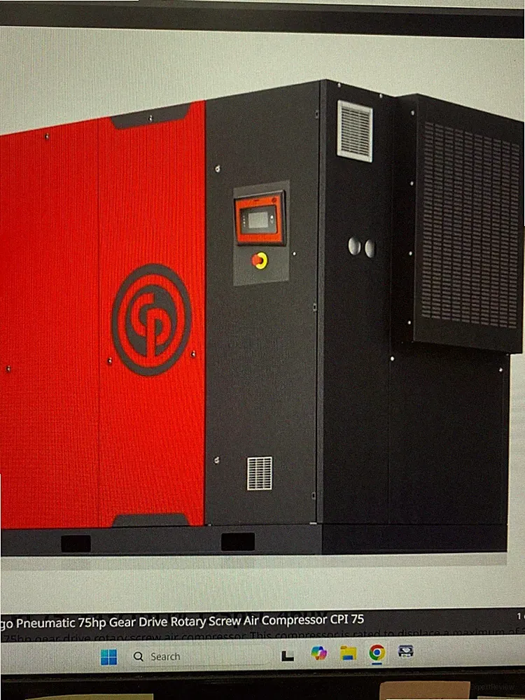 Chicago Pneumatic 75hp Gear Drive Rotary Screw Air Compressor (8153339638)